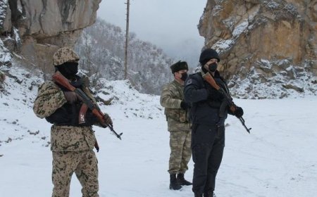 Azərbaycan polisi Kəlbəcərdə postlar qurdu - FOTO