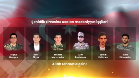 Vətən müharibəsində şəhid olan mədəniyyət işçilərinin sayı açıqlanıb