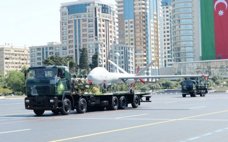 Zəfər paradında “İtiqovan”, “Bayraktar” və “Harop” PUA-ları nümayiş olunub -VIDEO