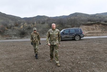 Президент Ильхам Алиев и первая леди Мехрибан Алиева побывали в Губадлинском и Зангиланском районах