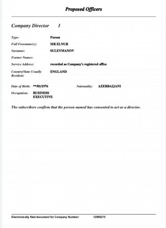 Vəzifəli şəxs İngiltərədə şirkət açıb - FOTOLAR