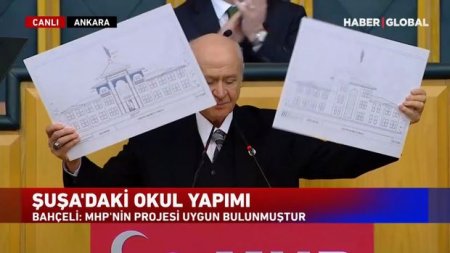 Dövlət Bağçalı Şuşada tikiləcək məktəbin eskizini göstərdi - VİDEO