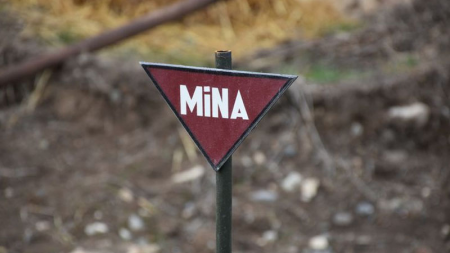 Tərtərdə mülki şəxs minaya düşdü