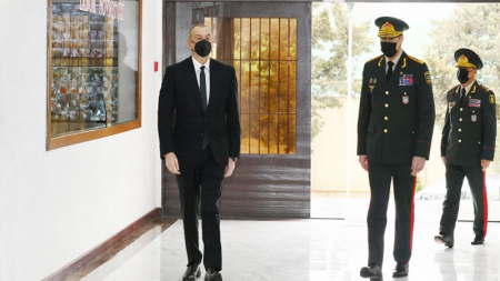 İlham Əliyev Daxili Qoşunların hərbi hissəsinin açılışında iştirak etdi - FOTOLAR 