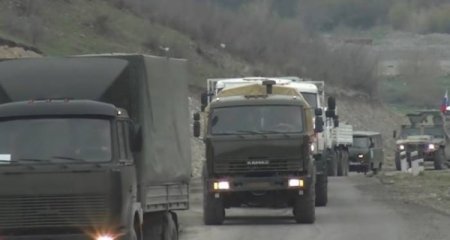 Rusiya sülhməramlıları Kəlbəcərə 80 ton yükün çatdırılmasını təmin edib