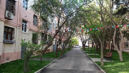 Nəsimi rayonunda daha bir abad həyət istifadəyə verilib Nəsimi rayonunda daha bir abad həyət istifadəyə verilib