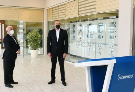 İlham Əliyev yarımstansiyaların açılışında - Yenilənib, Fotolar