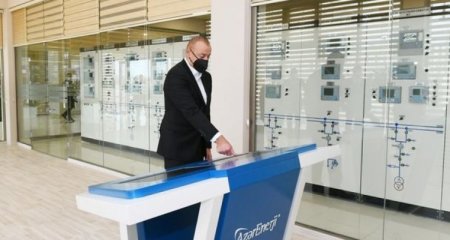 İlham Əliyev yarımstansiyaların açılışında - Yenilənib, Fotolar