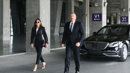 Prezident və xanımı yeni Turizm Kompleksinin təməlqoyma mərasimində