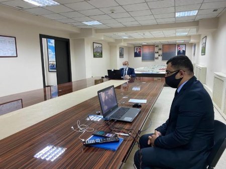 Nəsimi rayonunda Ulu Öndər Heydər Əliyevin anadan olmasının 98-ci ildönümünə həsr olunmuş videoformatda müşavirə keçirilib -FOTO