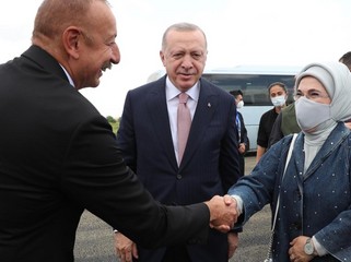 İlham Əliyev Ərdoğanı belə qarşıladı - FOTOLAR