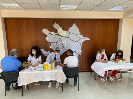 Nəsimi rayonunda qanvermə aksiyası keçirilib - FOTOLAR 