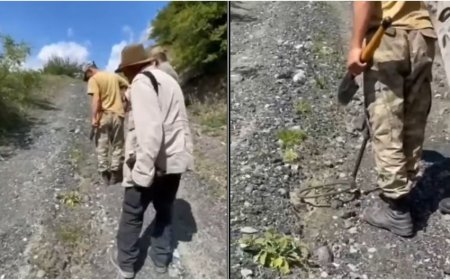 Məşhur fotoqraf Kəlbəcərdə minaya düşməkdən son anda xilas olub - VİDEO