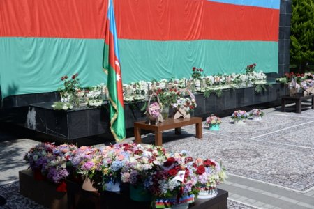 Nəsimi rayonunda Vətən müharibəsi Şəhidlərinin ailələrinə, qazilərə və iştirakçılara orden və medalların təqdimetmə mərasimi keçirilib - FOTOLAR