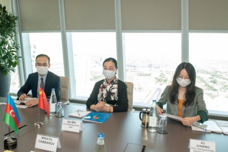 Mikayıl Cabbarov Çin səfiri ilə Zəngəzur dəhlizini müzakirə etdi - FOTO