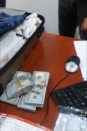 Külli miqdarda pulun ölkədən çıxarılmasının qarşısı alındı (FOTO)