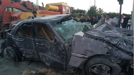 Bakıda dəhşətli qəza anının görüntüləri yayıldı (FOTO/VİDEO)