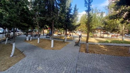 Nəsimi rayonunda daha bir abad həyət sakinlərin istifadəsinə verilib -FOTOLAR