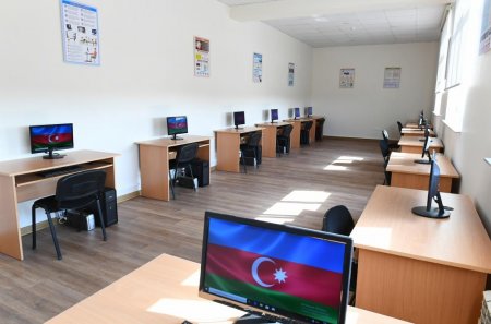 Mehriban Əliyeva Binədə yeni inşa edilən məktəbdə yaradılan şəraitlə tanış oldu (FOTOLAR)