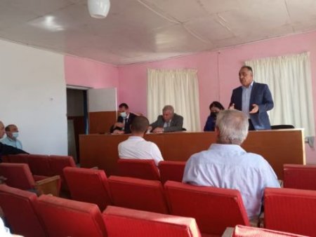 Sabir Rüstəmxanlı Neftçalada seçicilərlə görüşüb