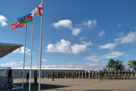 Azərbaycan, Türkiyə və Gürcüstanın birgə təlimindən görüntülər - FOTO