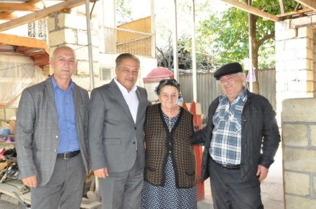 Millət vəkili Zəfər Günü ərəfəsində şəhid ailələri ilə görüşdü - FOTOLAR