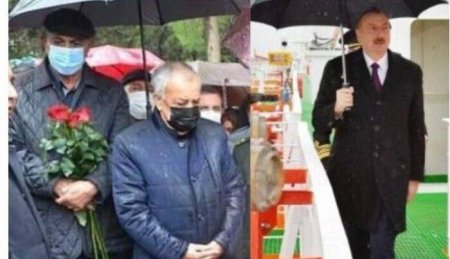 Prezident çətiri özü daşıyır, icra başçısı və deputat isə bunun üçün işçi saxlayır – Foto