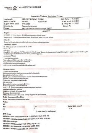 9 yaşlı Hüseyn talassemiyadan əziyyət çəkir: Köməyinizə ehtiyacı var - FOTO