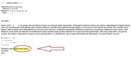 Dövlət Xidmətinə fişinq hücumu: Səhvən "Allah rəhmət eləsin" yazıb - FOTO