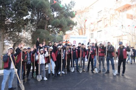 Nəsimi rayonunda daha bir abad həyət sakinlərin istifadəsinə verilib -FOTOLAR