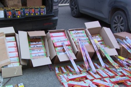 Polis “Sədərək”də əməliyyat keçirib, 200 min manata yaxın pirotexniki vasitələr götürülüb - FOTO/VİDEO