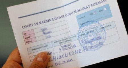 İkinci dozadan 6 ay keçibsə, COVİD pasportunuz ləğv ediləcək - Rəsmi