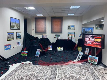 Nəsimi rayonunda 20 Yanvar facəsinin otuz ikinci ildönümünə həsr olunmuş tədbir keçirilib - FOTOLAR