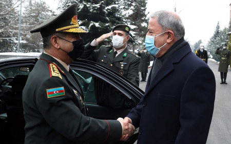 Zakir Həsənovla Hulusi Akar regional təhlükəsizlik məsələsini müzakirə ediblər