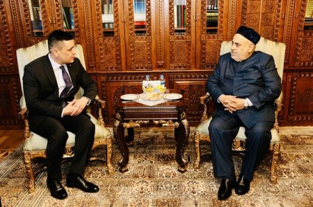 QMİ sədri Türkmənistan səfiri ilə görüşüb