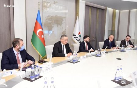 SOCAR-da Dünya İqtisadi Forumunun prezidenti ilə görüş keçirilib - FOTO