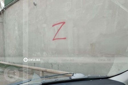 BU NƏDİ BELƏ: Bakıda da `Z` işarələri peyda olub - FOTO