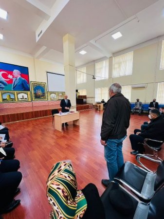 Nəsimi rayon İcra Hakimiyyətinin Başçısı səyyar qəbul keçirmişdir - FOTOLAR