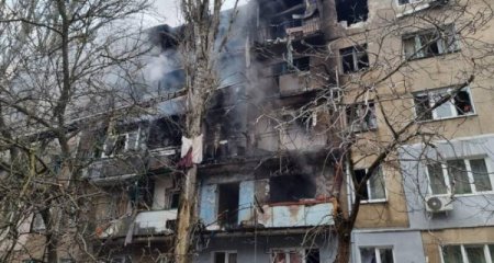 Ukraynanın Nikolayev şəhərinə raket zərbələri nəticəsində ölən və yaralananların sayı artıb - Yenilənib