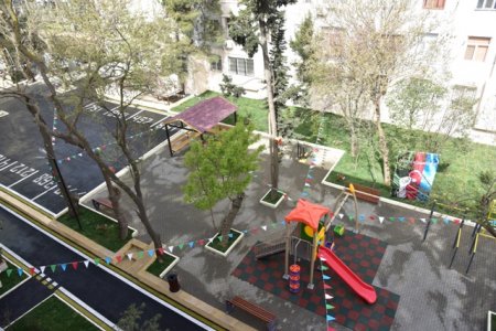  Nəsimi rayonunda daha bir abad həyət sakinlərin istifadəsinə verilib -FOTOLAR