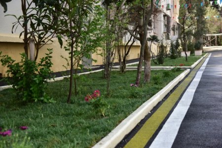  Nəsimi rayonunda daha bir abad həyət sakinlərin istifadəsinə verilib -FOTOLAR