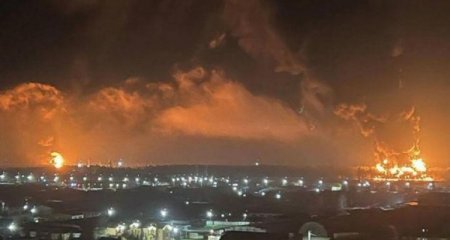 Rusiyanın iki paylayıcı böyük neft bazası vuruldu - Rusların HHM sistemləri işə yaramır...