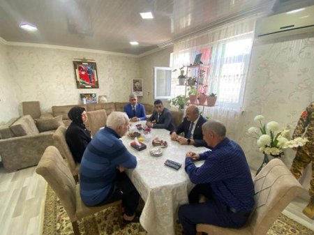 Ramazan bayramı ərəfəsində Nəsimi rayonunda Vətən müharibəsi Şəhid ailələri ziyarət olundu -FOTOLAR