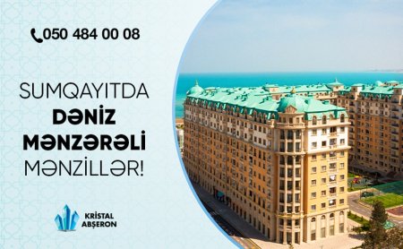 Aylıq 360 AZN-dən başlayan qiymətlərlə mənzil sahibi olun!