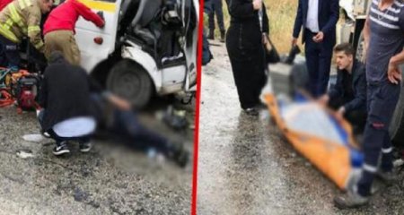 Türkiyədə toya gedənlər ağır qəzaya düşdülər: Çox sayda ölən var - Video