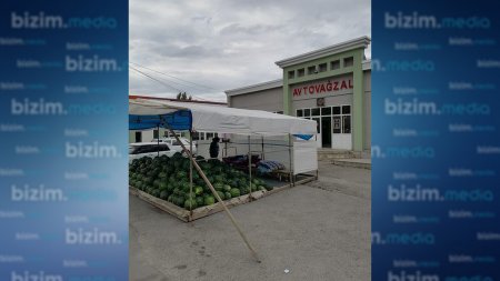 Xudat Avtovağzalında qarpız biznesi - AÇIQLAMA