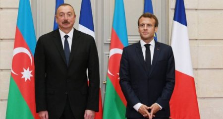İlham Əliyev Makronu təbrik edib