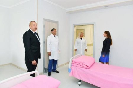 İlham Əliyev və xanımı 2 nömrəli doğum evindəki şəraitlə tanış oldu - Fotolar