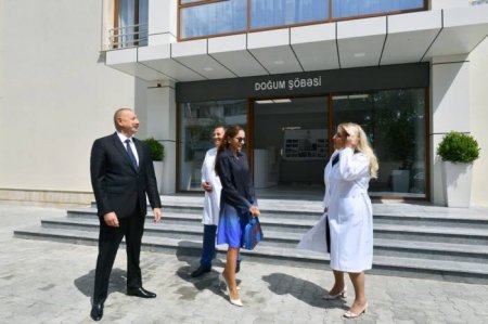 İlham Əliyev və xanımı 2 nömrəli doğum evindəki şəraitlə tanış oldu - Fotolar