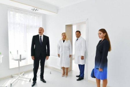 İlham Əliyev və xanımı 2 nömrəli doğum evindəki şəraitlə tanış oldu - Fotolar